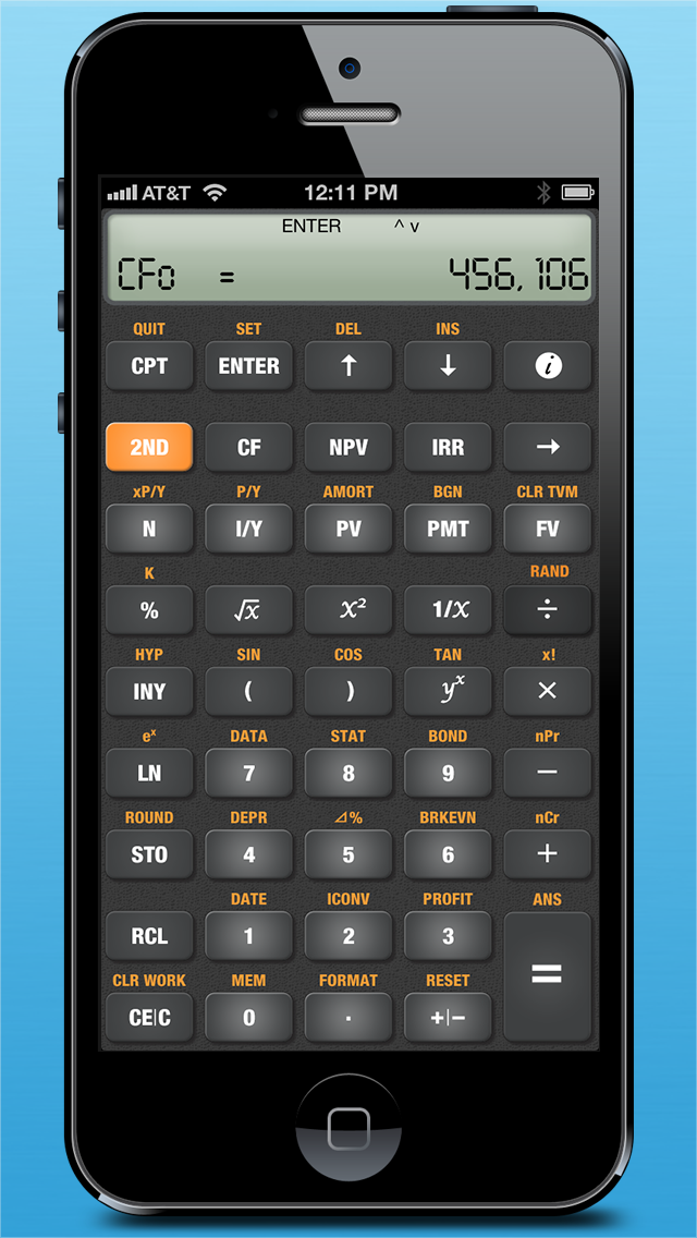 BA Pro financial calculator iphone