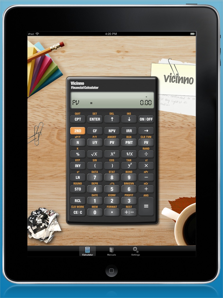 BA financial calculator ipad